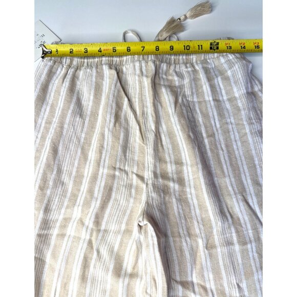Ellen Tracy NWT Womens Striped Linen Pants Size S With Tags - Picture 11 of 13